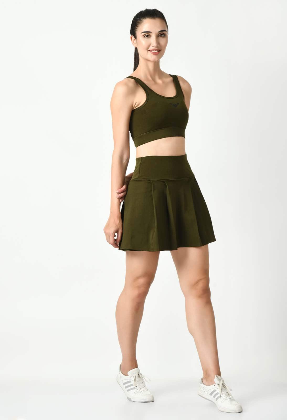 The Ideal Fusion Skort olive