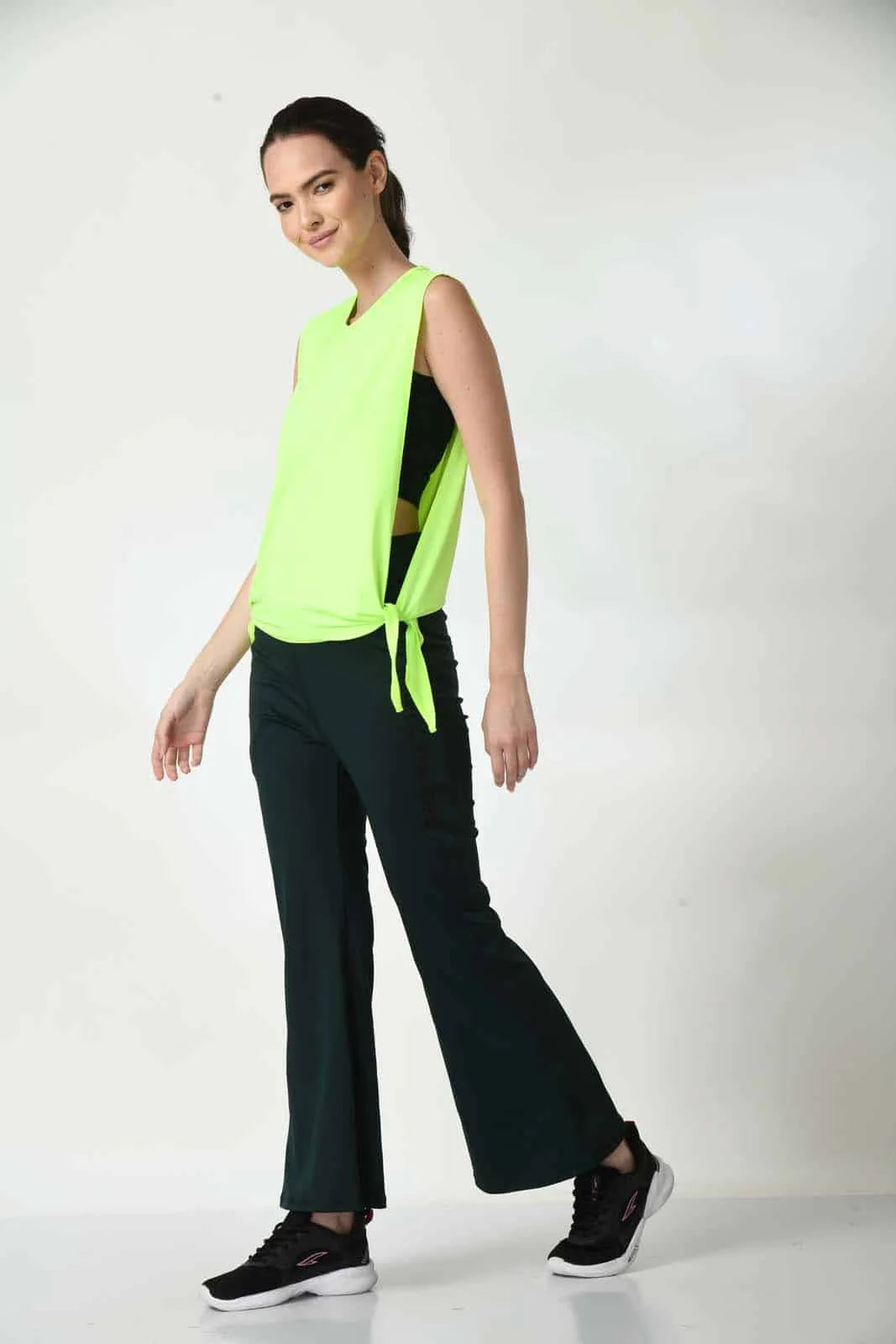 Fitbodyminded Tie Down Top Neon Green (4)