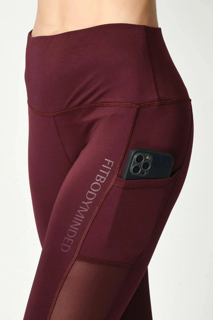 Girl On The Run Mesh Cherry Red Leggings (1)