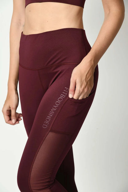 Girl On The Run Mesh Cherry Red Leggings (2)