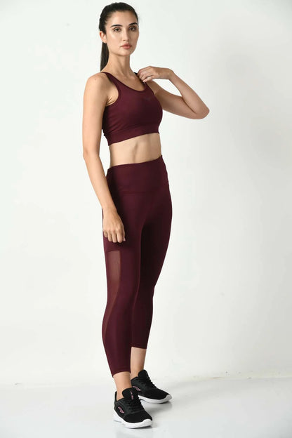 Girl On The Run Mesh Cherry Red Leggings (6)