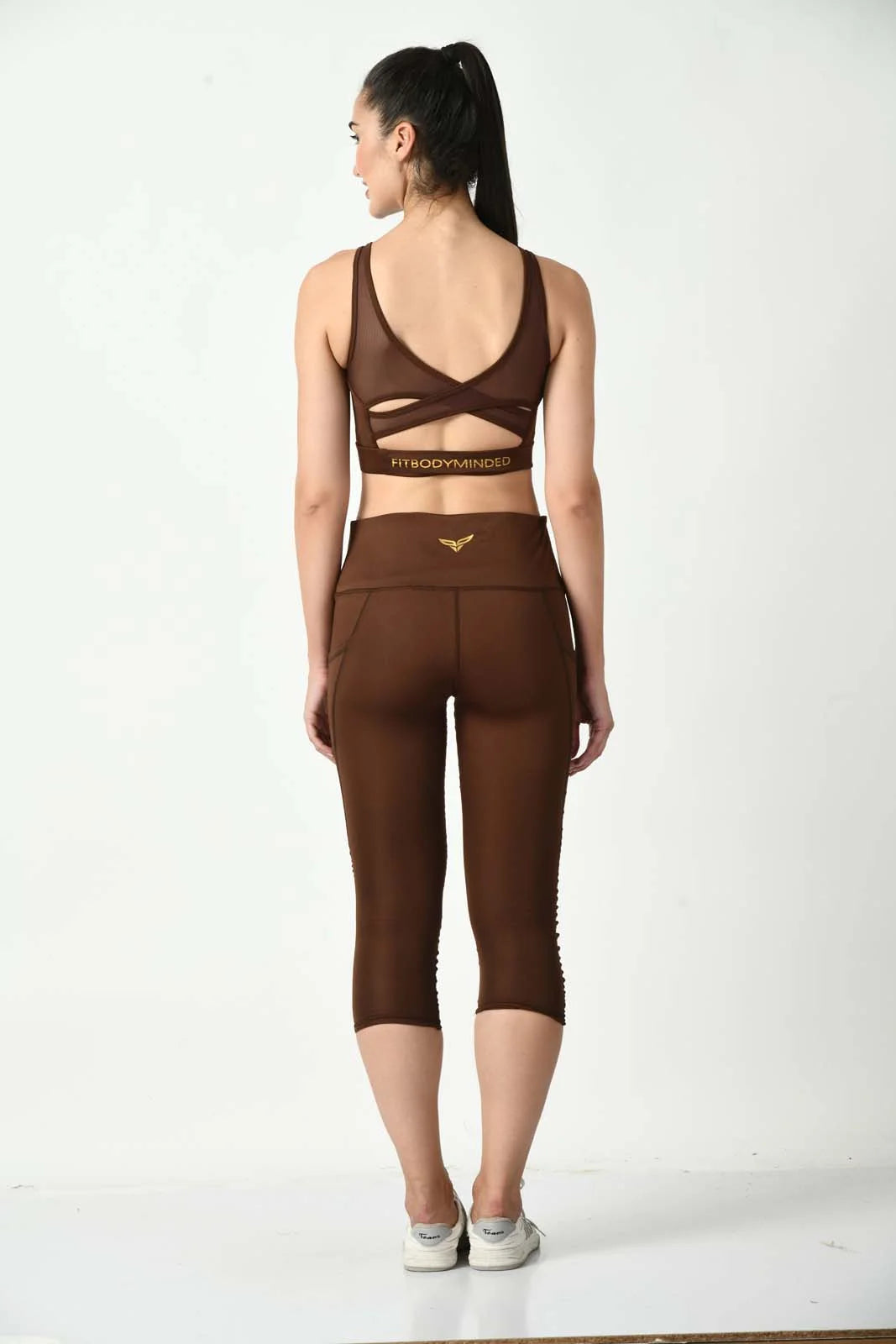 Girl On The Run Mesh Coffee Brown Leggings (7)