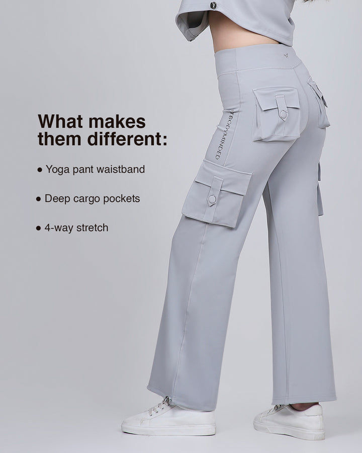 HYBRID CARGO PANTS - GREY