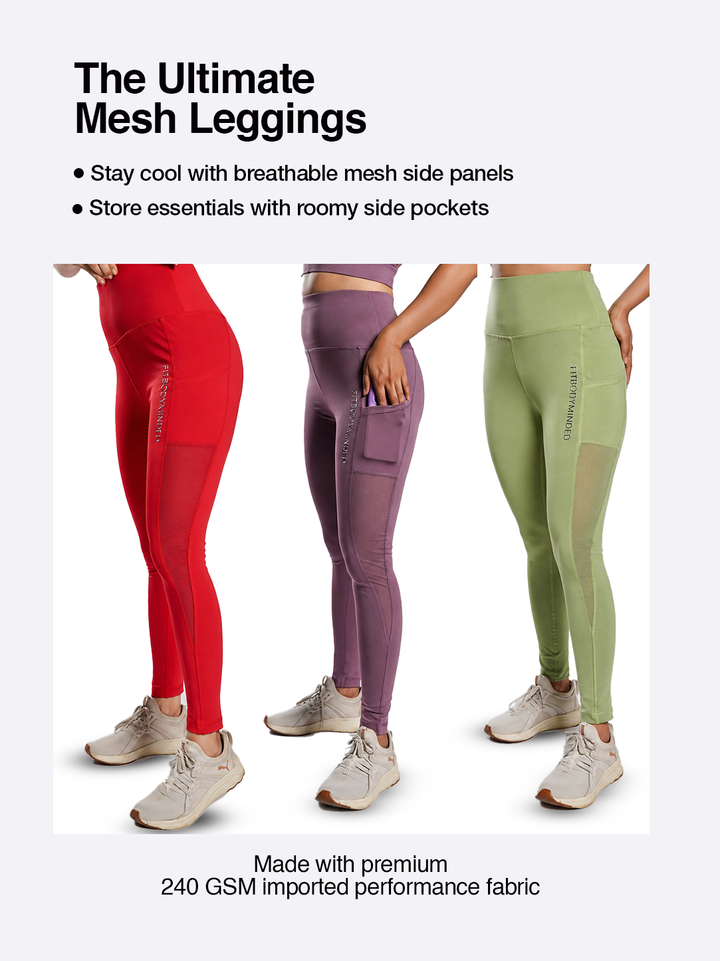 Premium Girl On The Run Mesh Leggings - TARO BOBA