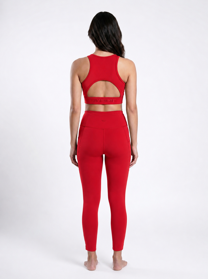 VelocityForm™ Performance Leggings -Fire Red