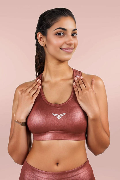 Shimmer Rose Gold Bra (3)