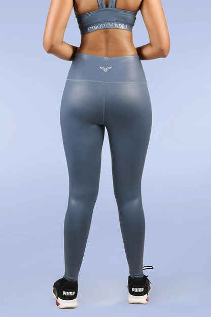 Shimmer Silver Blue Leggings (1)