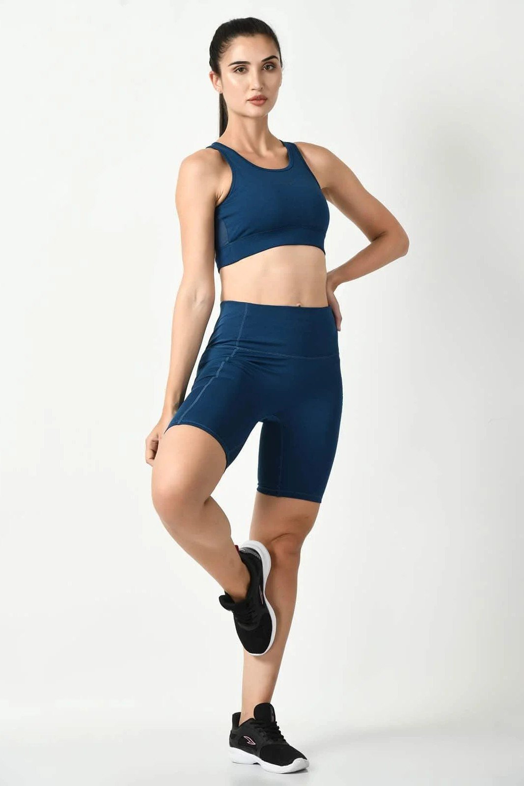 Super High Cycling Shorts Blue (1)