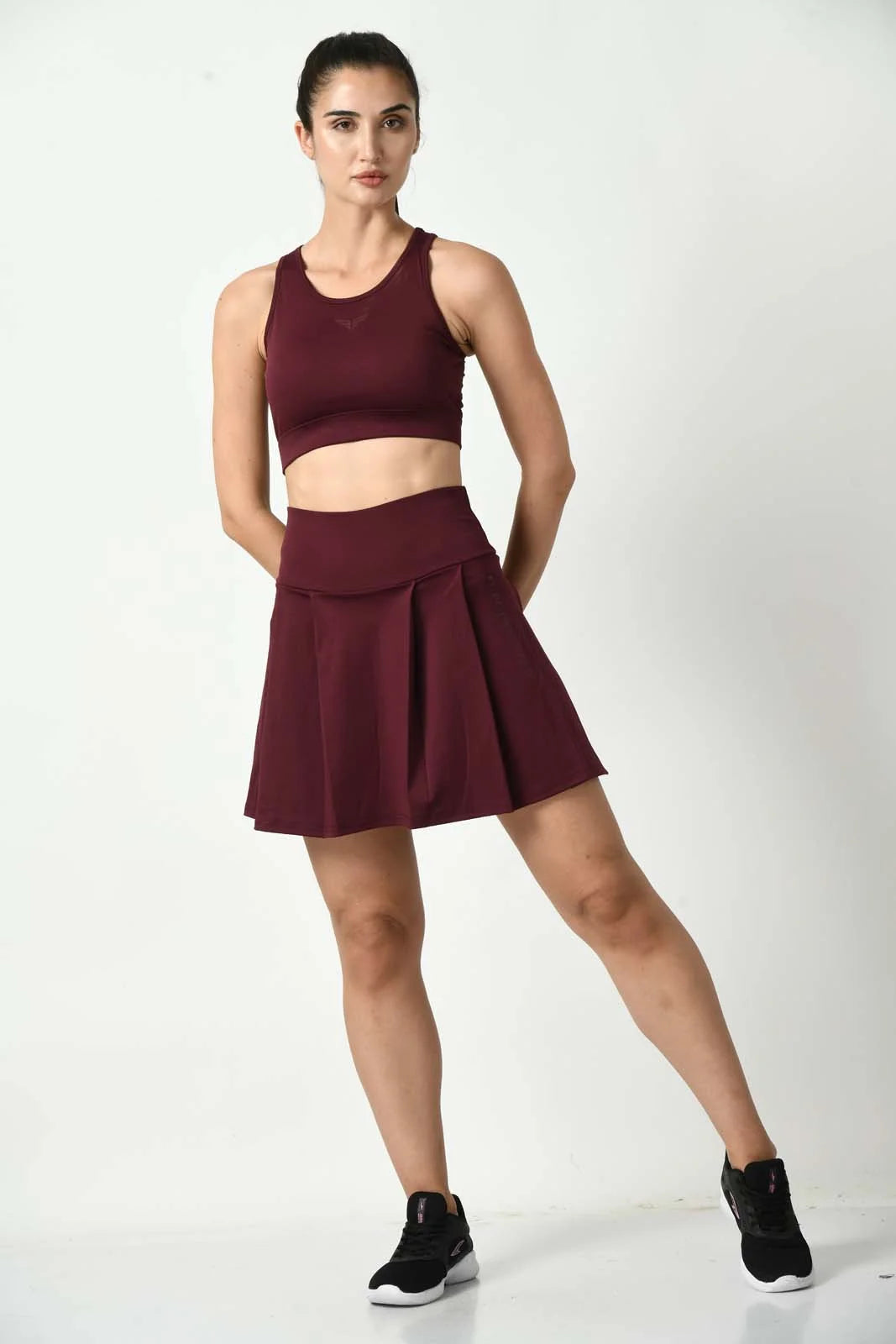 The Ideal Fusion Cherry Red Skort (5)
