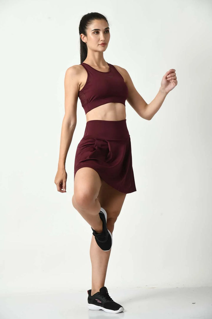The Ideal Fusion Cherry Red Skort (6)