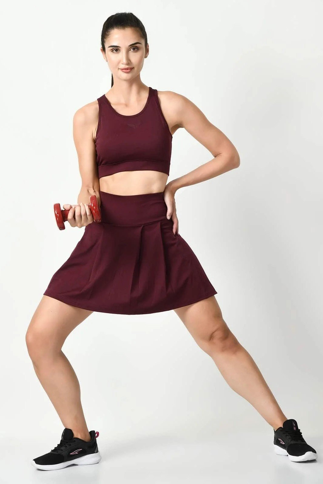 The Ideal Fusion Cherry Red Skort (7)