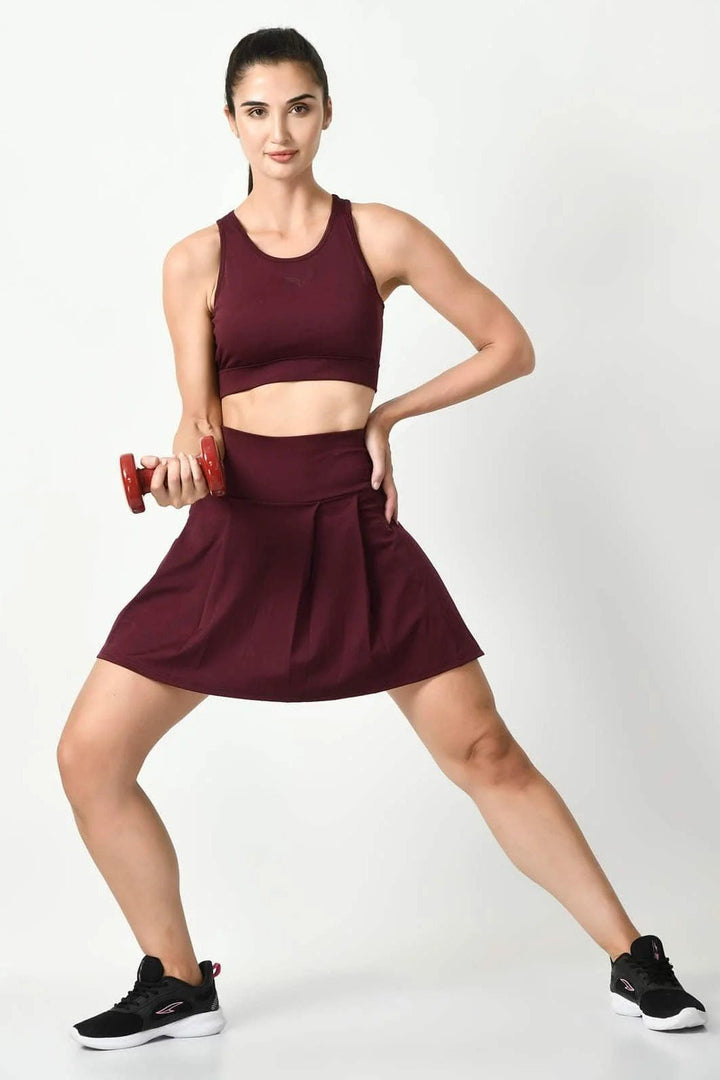 The Ideal Fusion Cherry Red Skort (7)