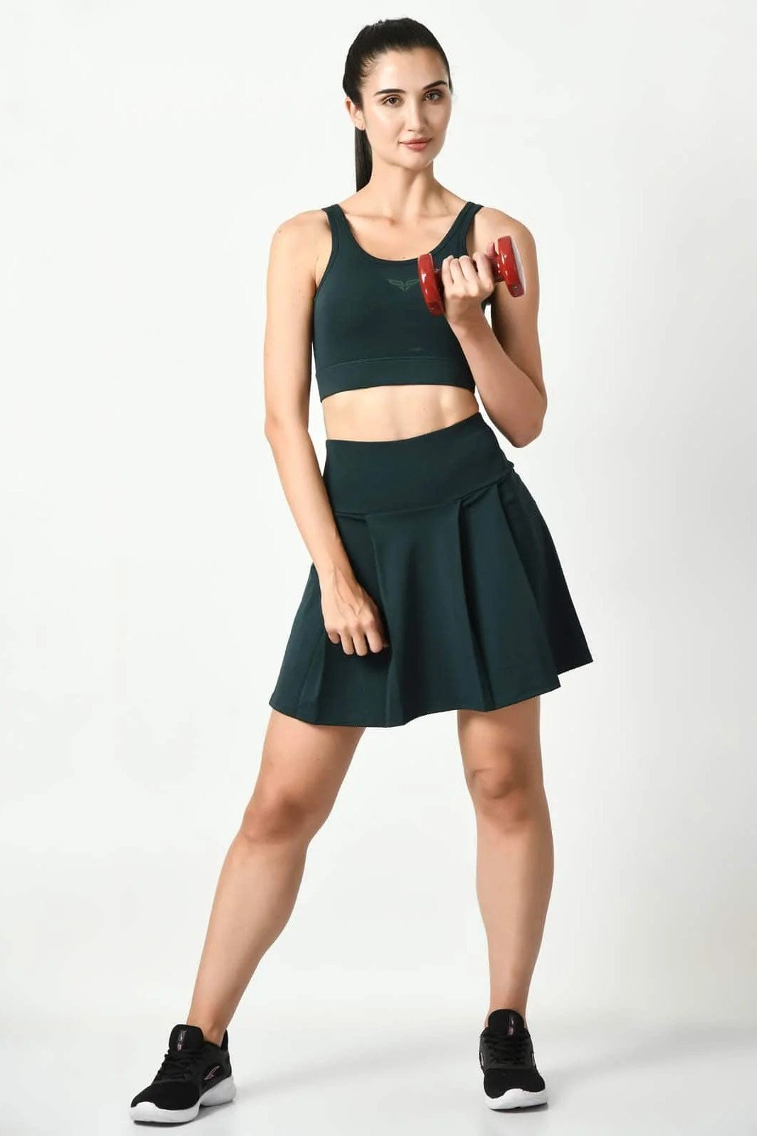 The Ideal Fusion Dark Green Skort (3)