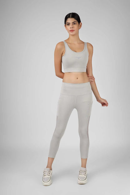 U Shaped Sports Bra Grey (2)