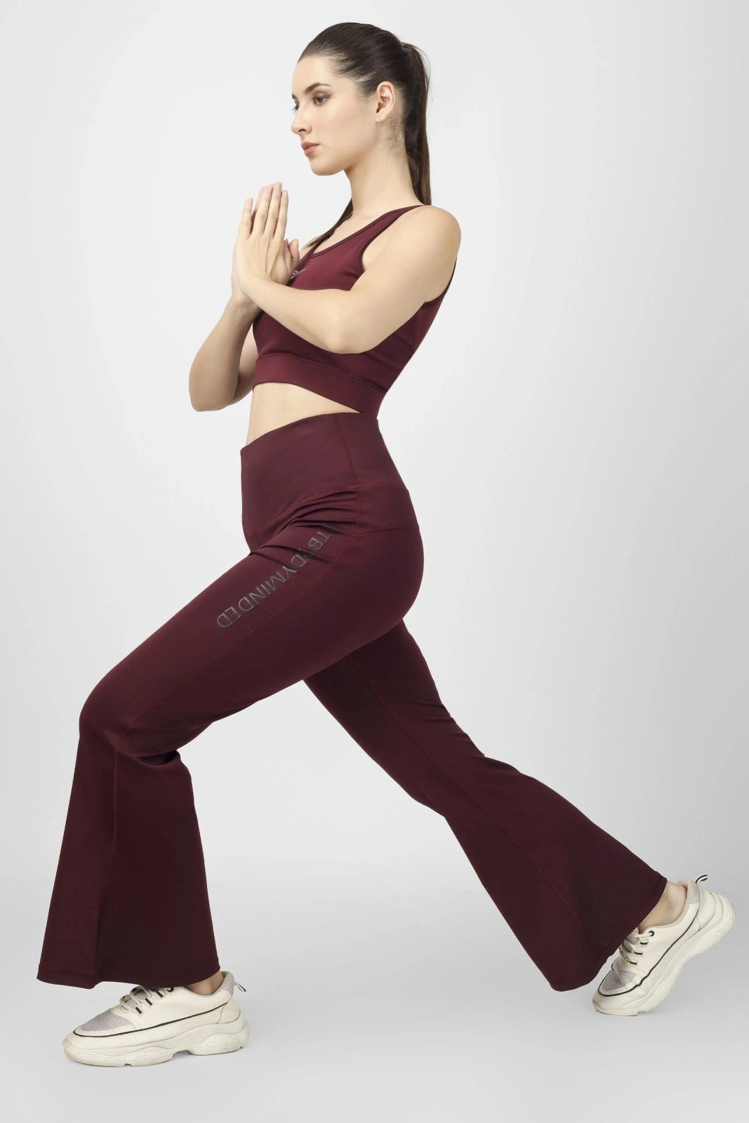 Your Flair Yoga Cherry Red Pants (4)