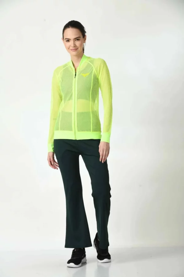 Fitbodyminded Happy Body Mesh Jacket Neon Green (1)