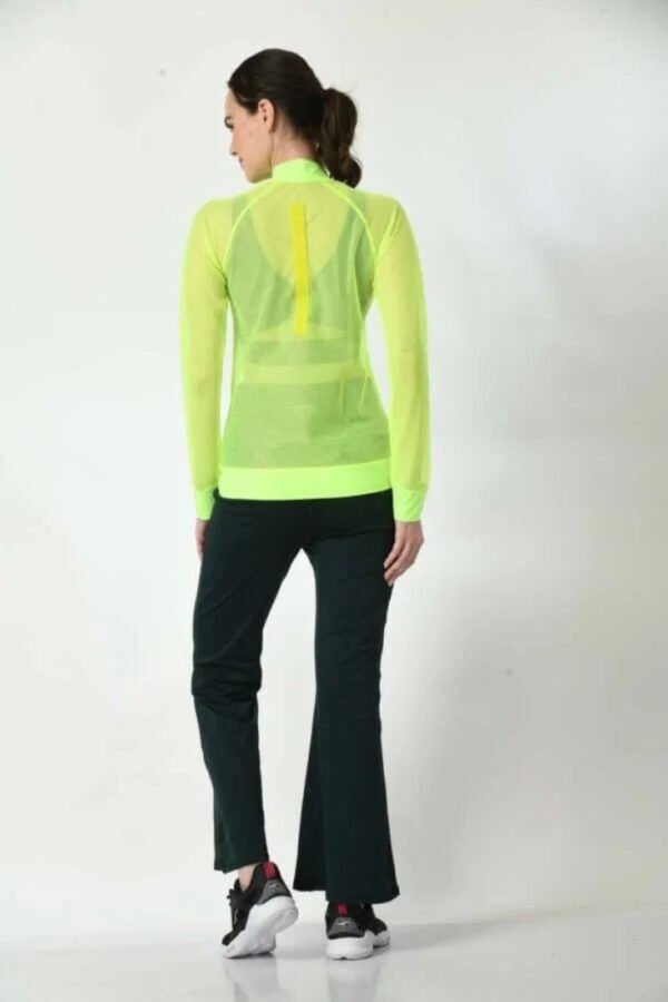Fitbodyminded Happy Body Mesh Jacket Neon Green (2)