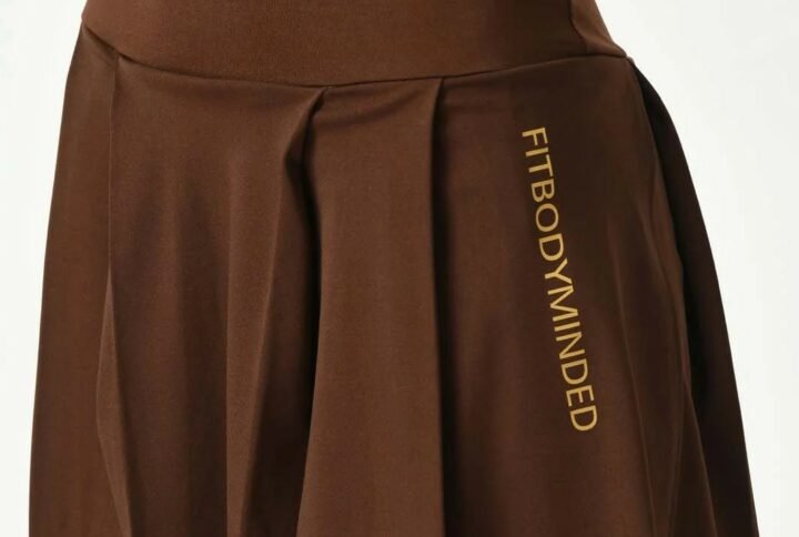 The Ideal Fusion Coffee Brown Skort (1)